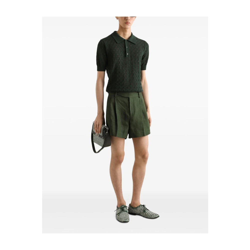 Dolce & Gabbana Groene T-shirt en Polo Green Heren