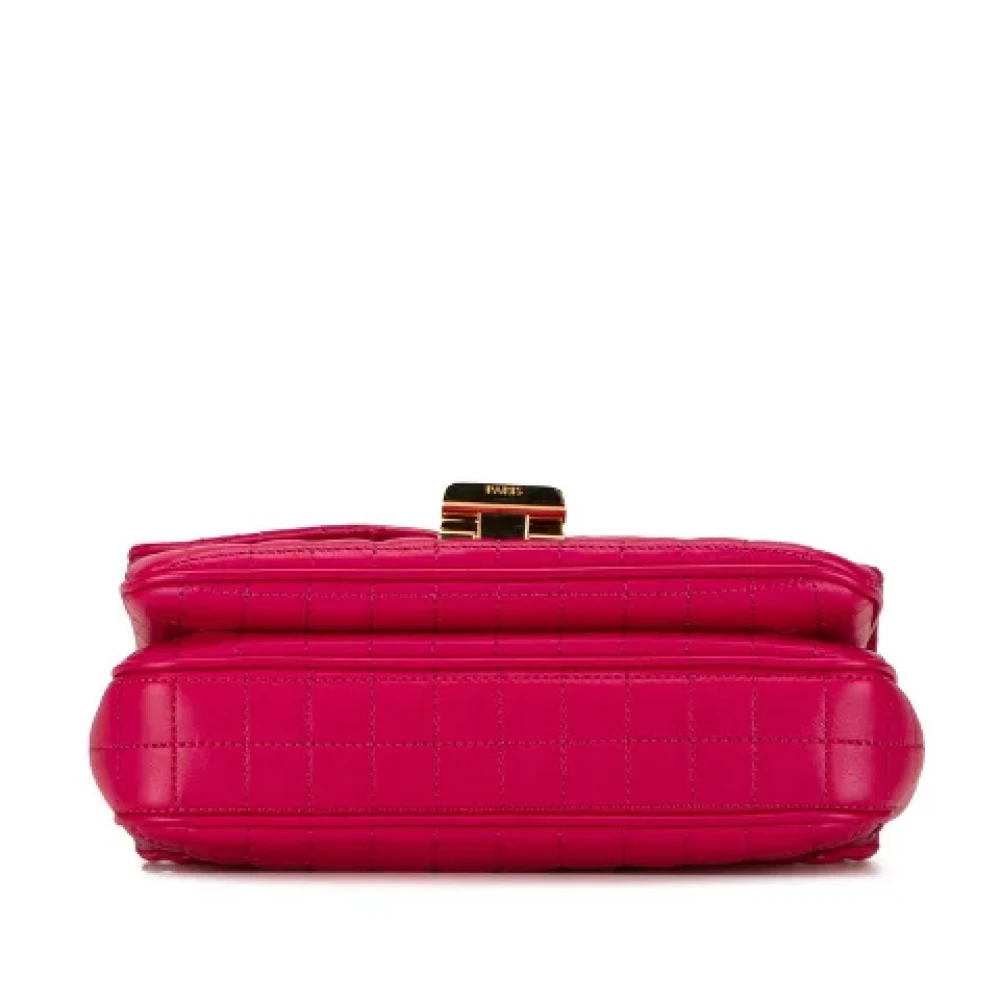 Celine Vintage Pre-owned Leather celine-bags Pink Dames