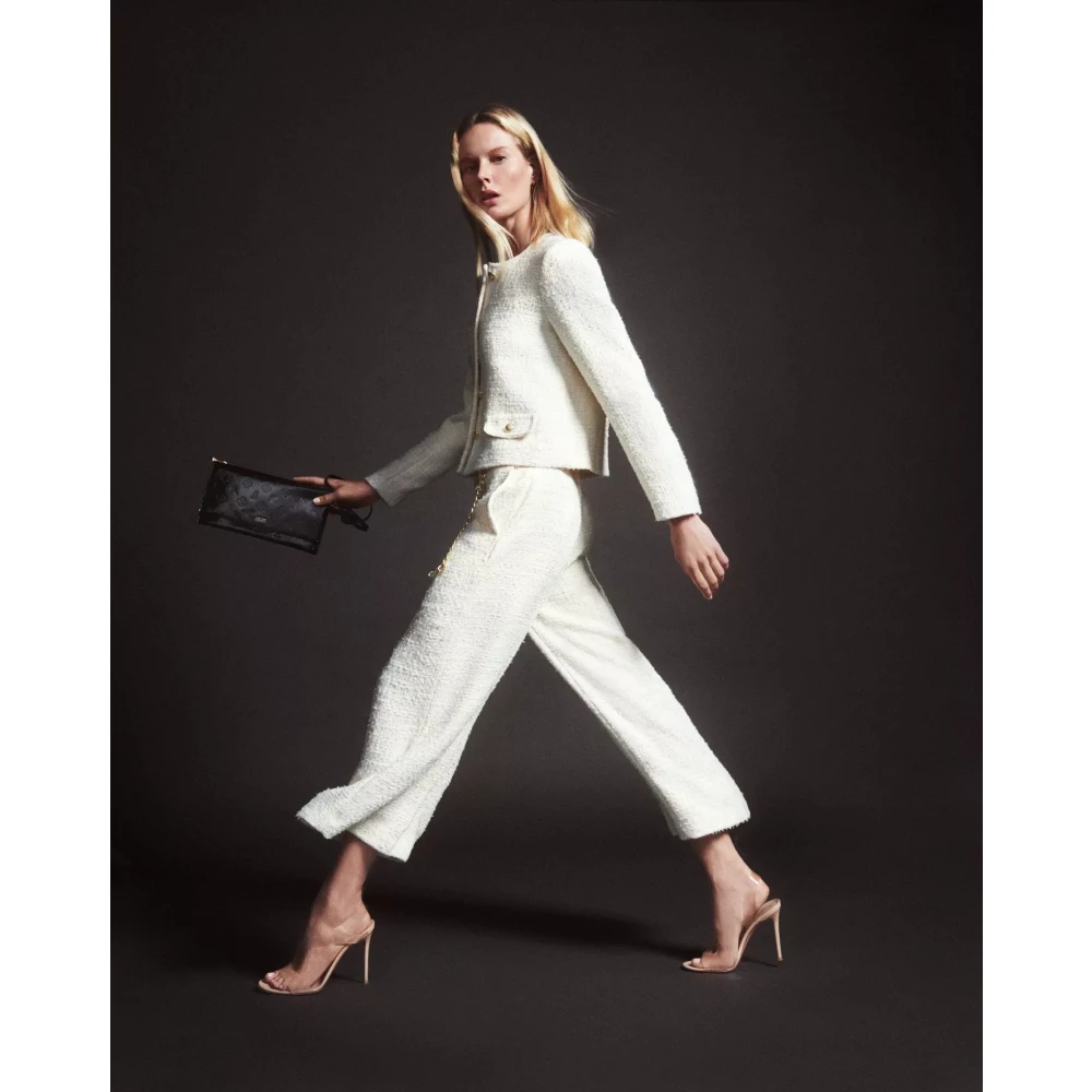 Joop! Klassieke Straight Broek White Dames