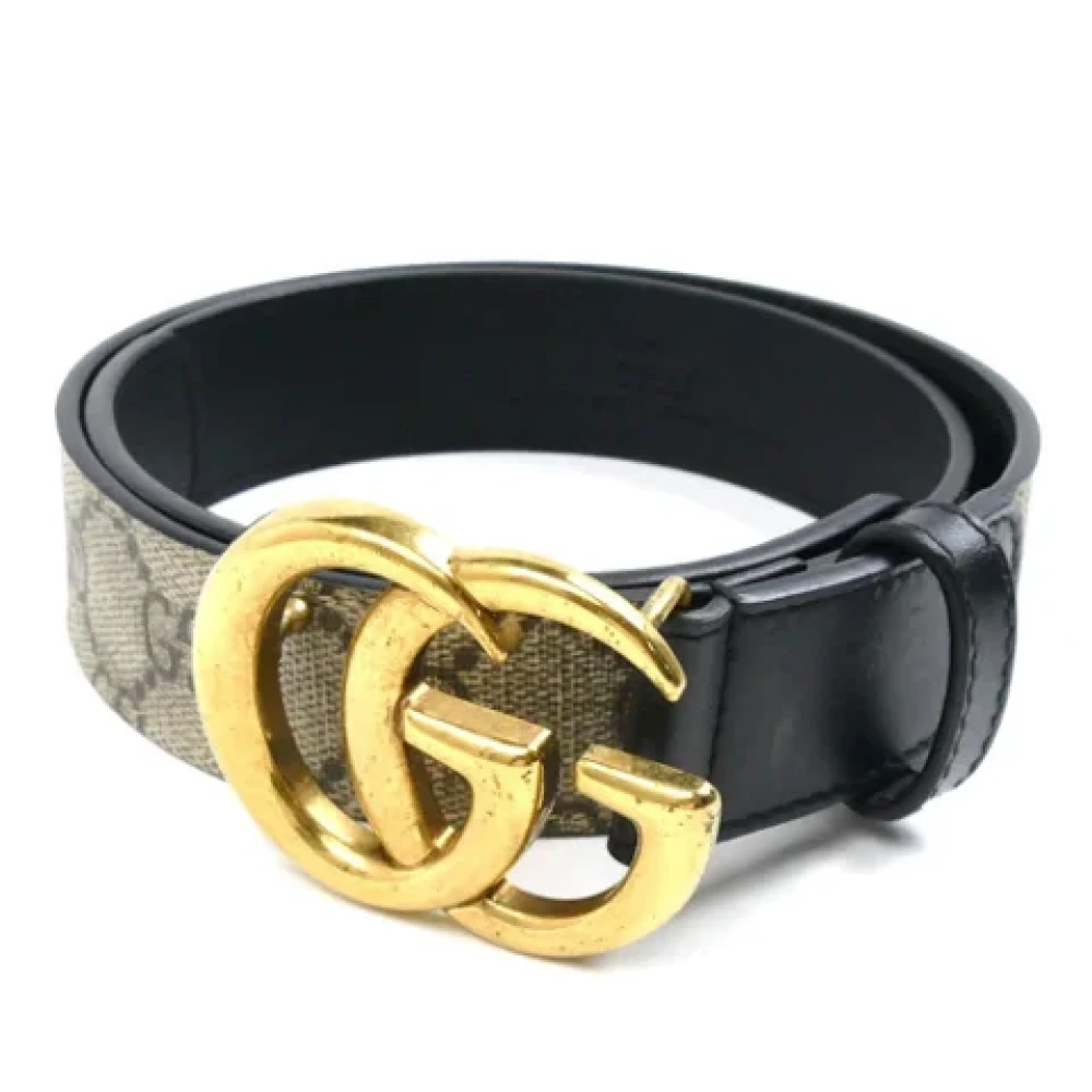 Gucci Vintage Pre-owned Fabric belts Black Dames