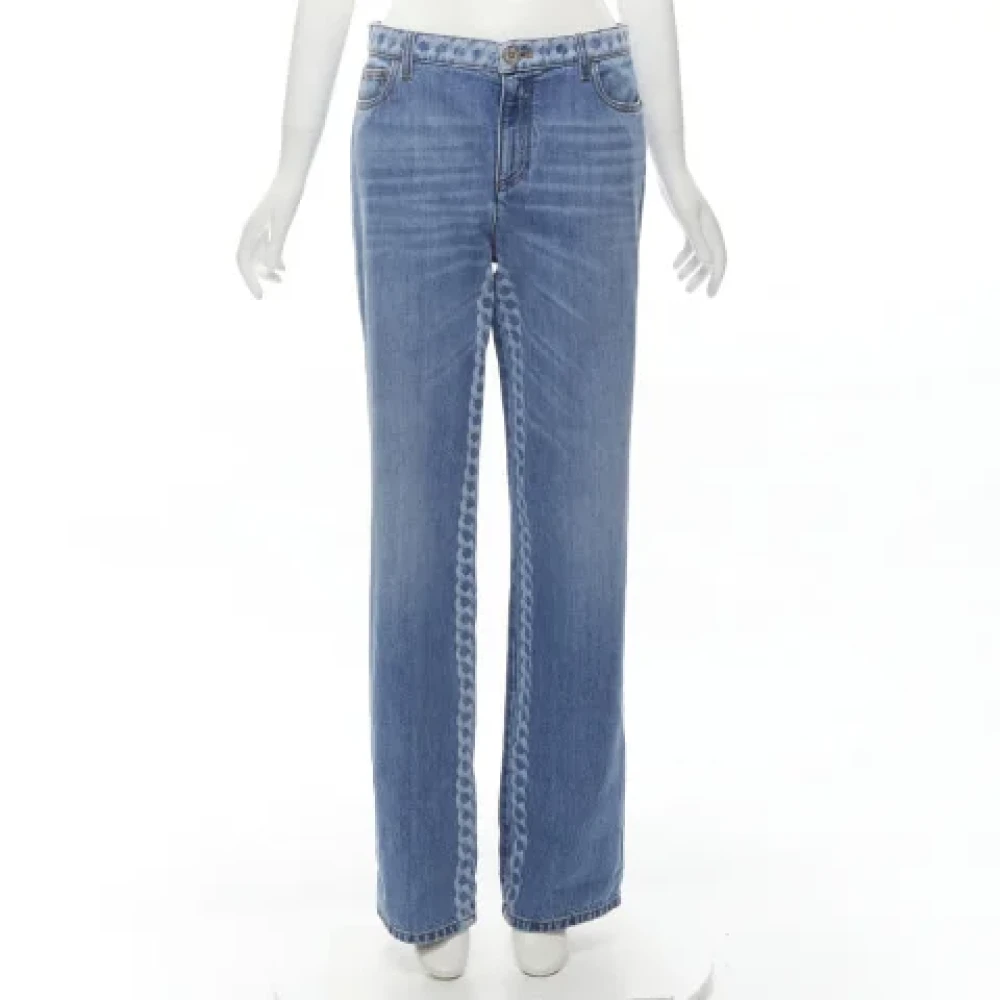 Chanel Vintage Pre-owned Denim jeans Blue Dames