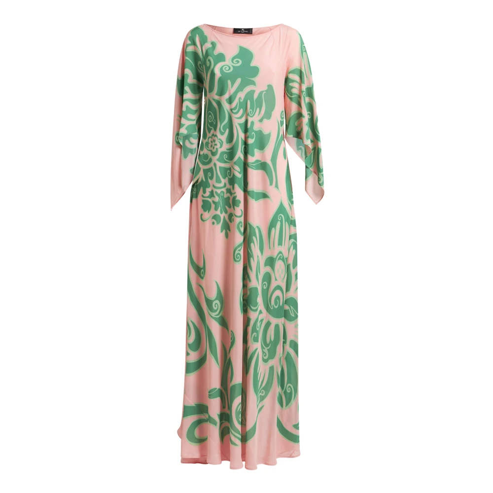 ETRO Roze Bloemenjurk Elegant Dameskleding Multicolor Dames