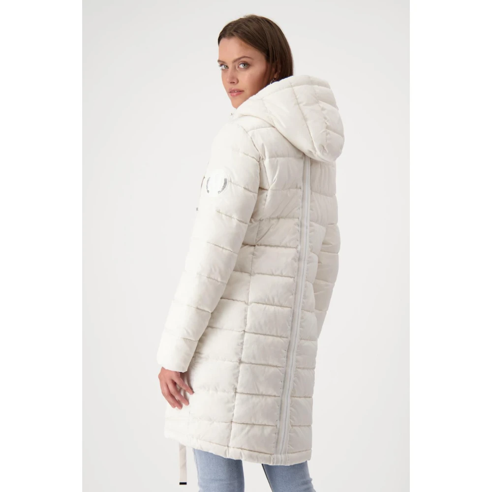 monari Stijlvolle jas met polyester vulling White Dames