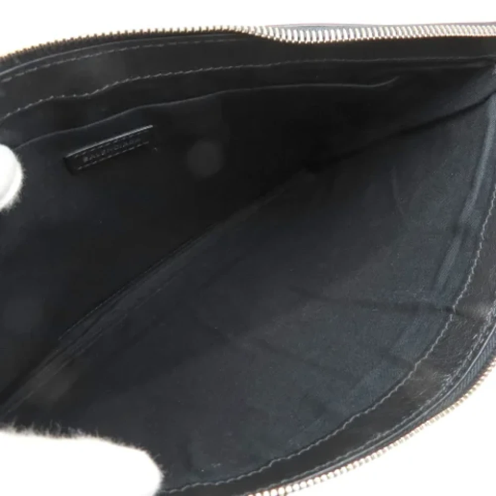 Balenciaga Vintage Pre-owned Leather clutches Black Dames