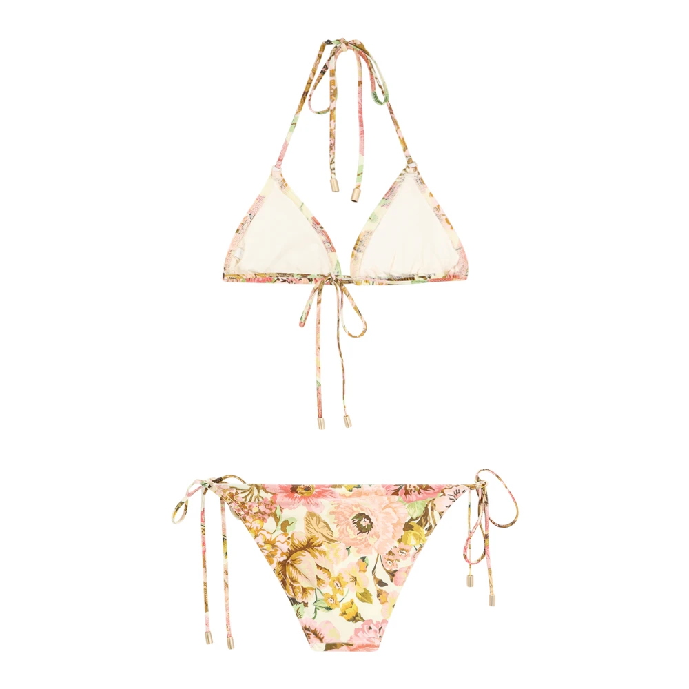 Zimmermann Roze Badkleding met Vetersluiting Multicolor Dames