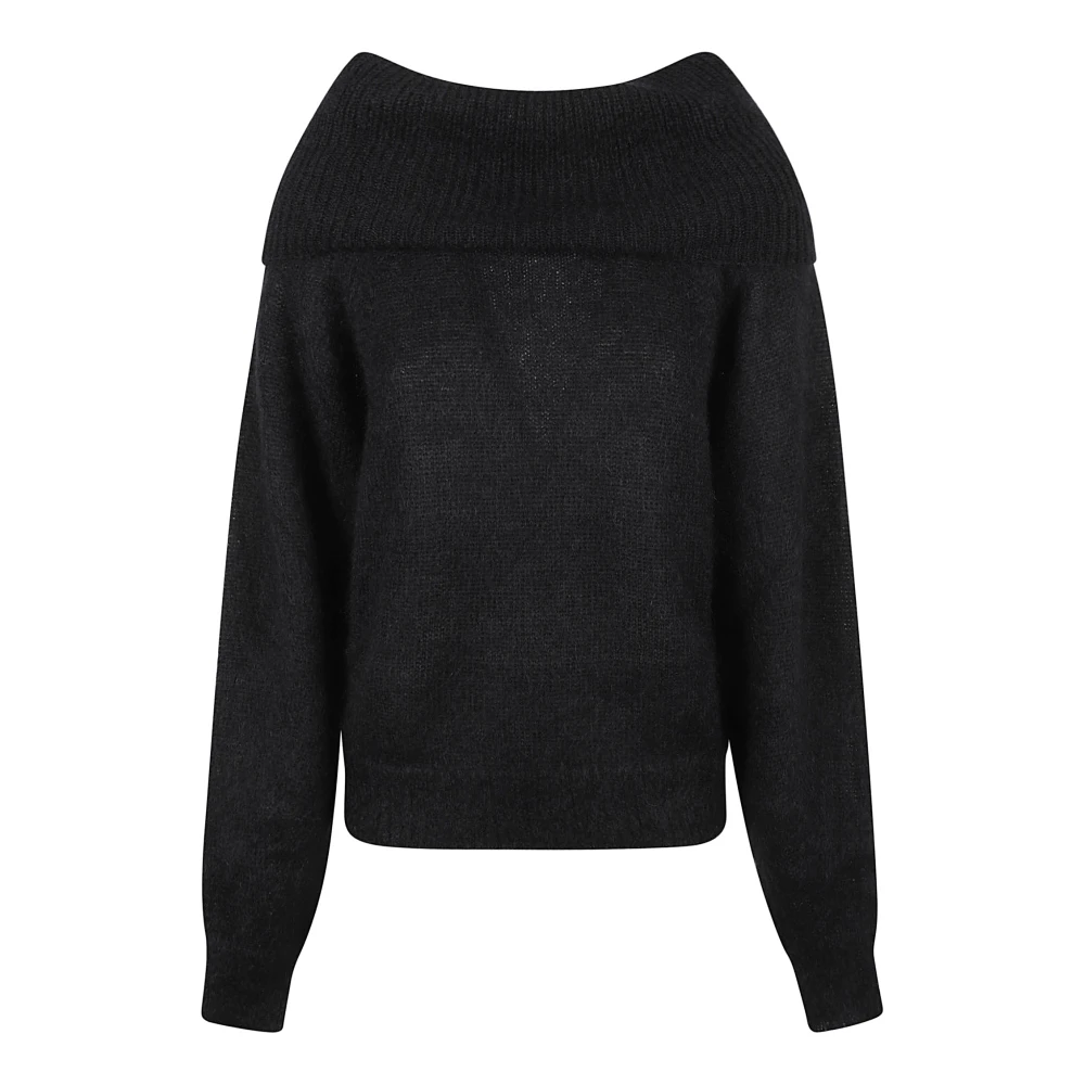 P.a.r.o.s.h. Zwarte Sweatshirt voor Vrouwen Aw24 Black Dames