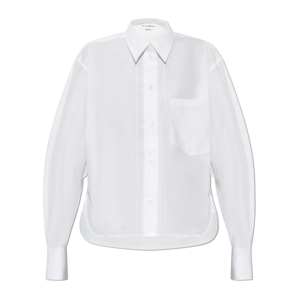 Victoria Beckham Katoenen shirt White Dames