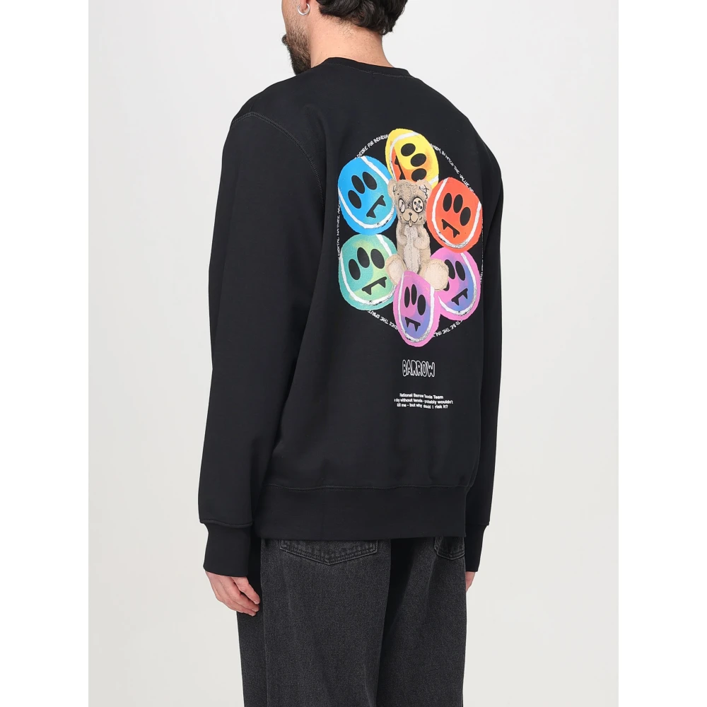 Barrow Fleece Sweatshirt voor Stijlvol Comfort Black Heren
