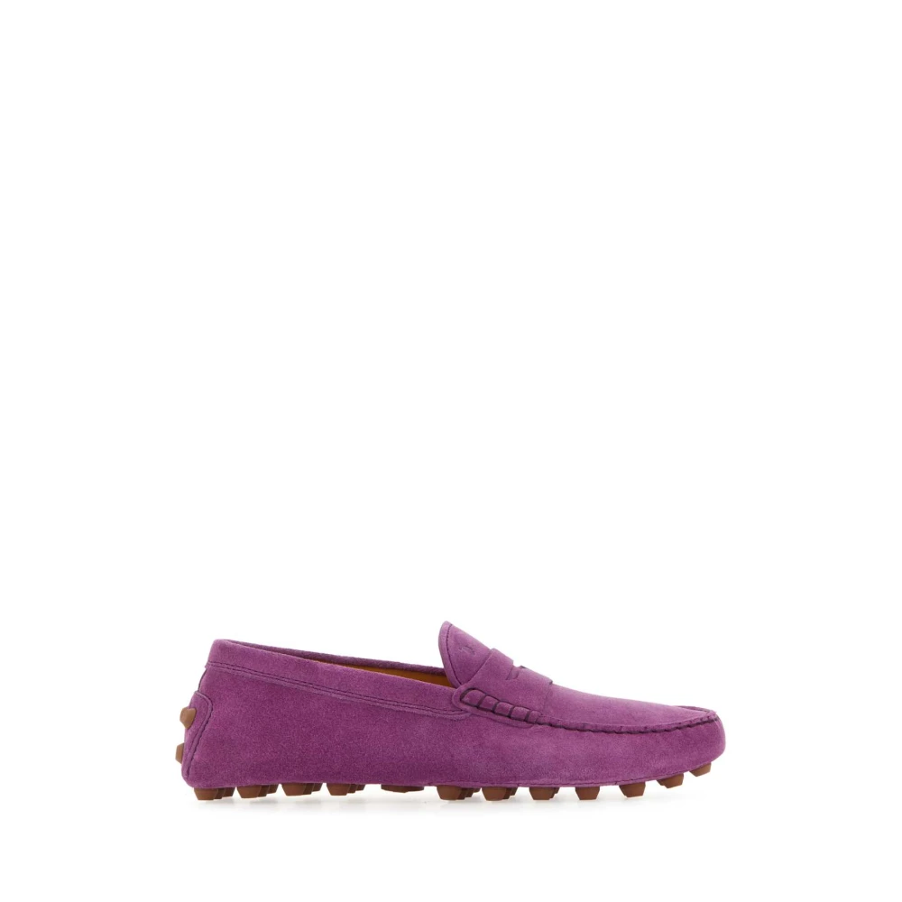 Tod's Lila mocka Gommino loafers Purple, Dam