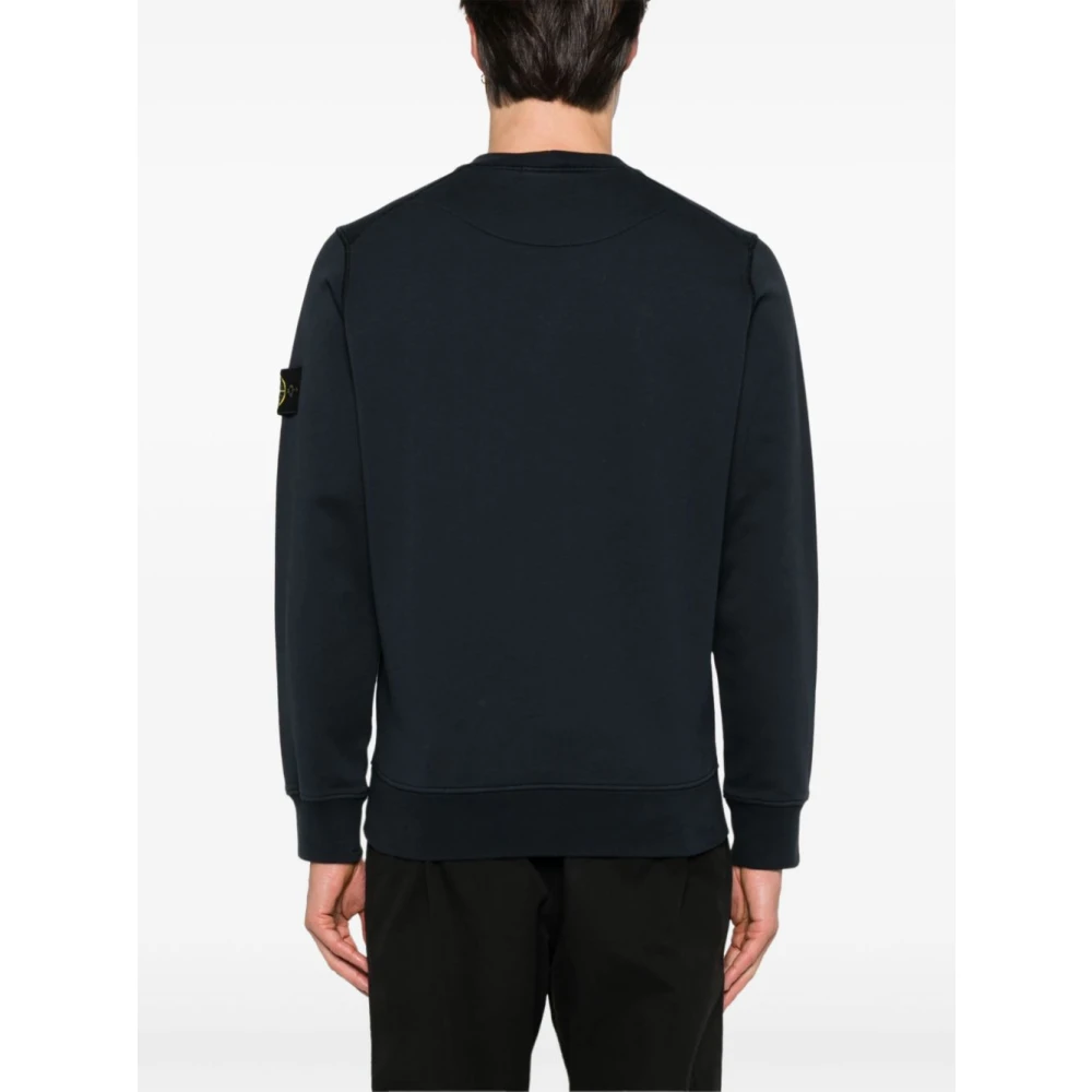 Stone Island Blauwe Sweaters met Bewuste Materialen Blue Heren