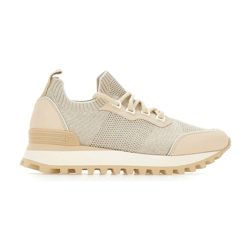 Eleventy Men's Beige Sneakers, 7 Uk, Lace-Up Trainers