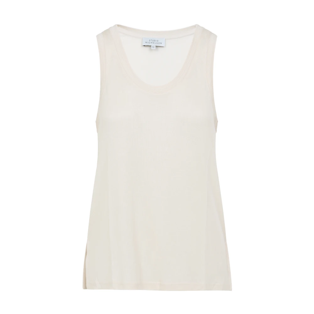 Studio Nicholson Women's Beige Sleeveless Tops, S, Votan Vest