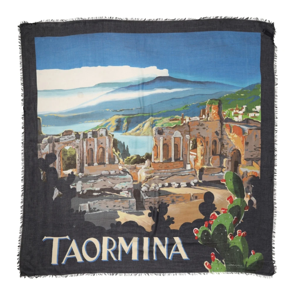 Dolce & Gabbana Women's Multicolor Scarves, One Size, Taormina Modal Shawl