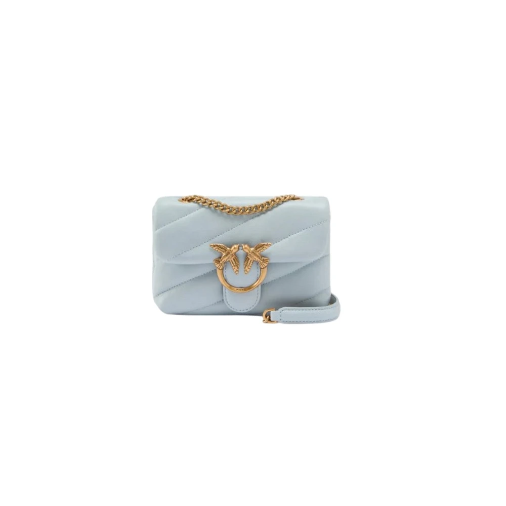Pinko Women's Blue Love Baby Puff Maxy Quilt - Shoulder Bags - One Size - Bags