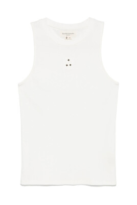 hvid-aermelos-crew-neck-t-shirt