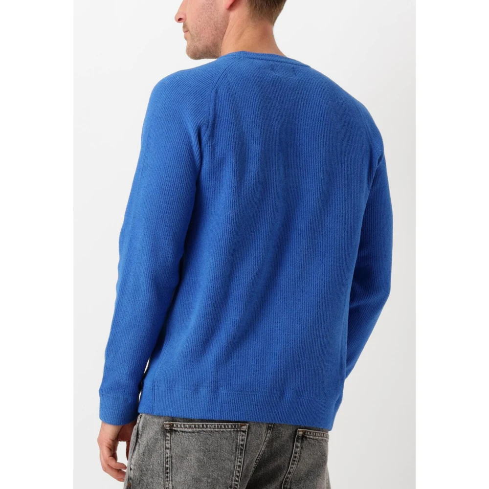 Dstrezzed Blauwe Crew Neck Sweater Njord Blue Heren