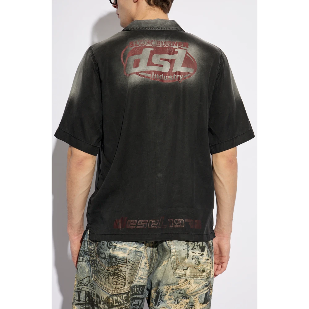 Diesel Shirt S-Elly Black Heren