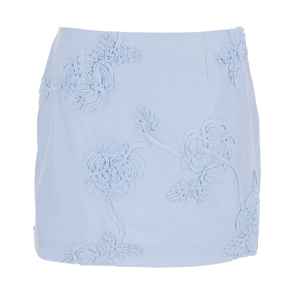 Rotate Birger Christensen Gebloemde Minirok Blue Dames