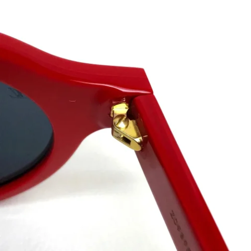 Louis Vuitton Vintage Pre-owned Plastic sunglasses Red Dames