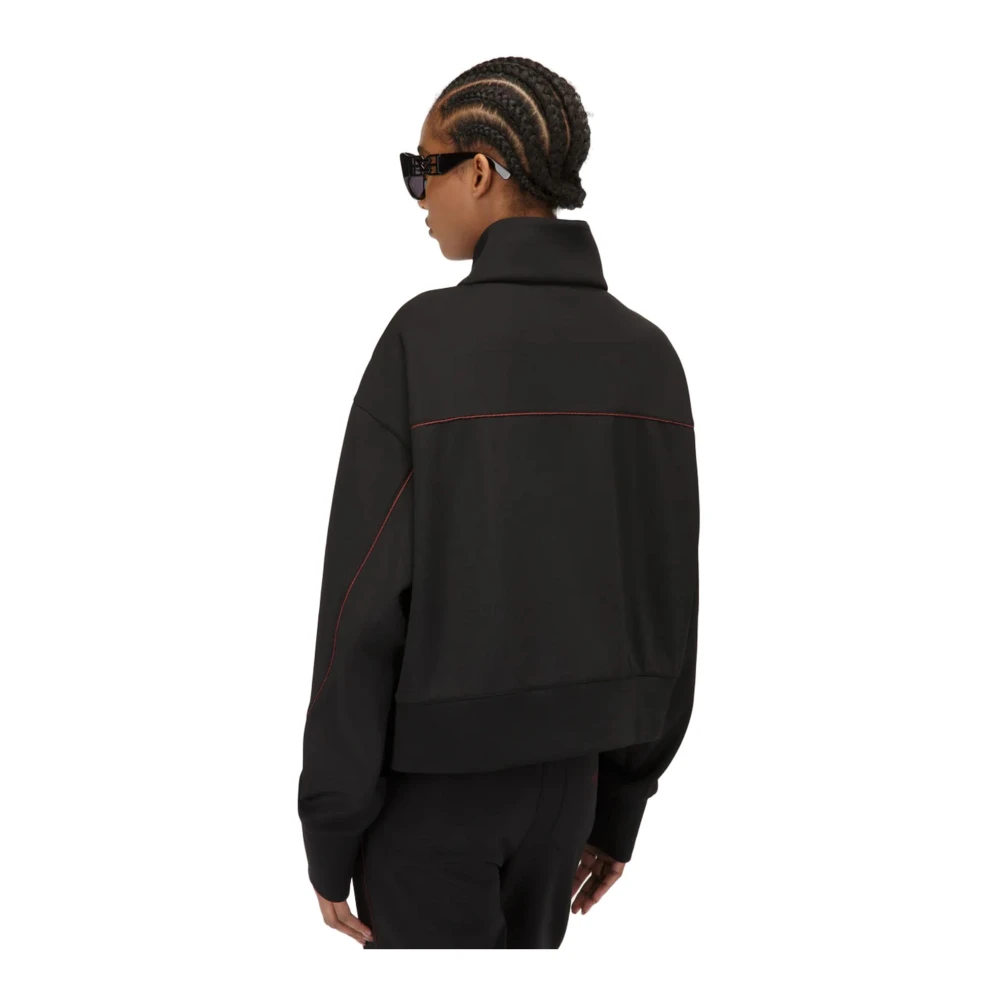 Bally Sweatshirt met rits en logo Black Dames