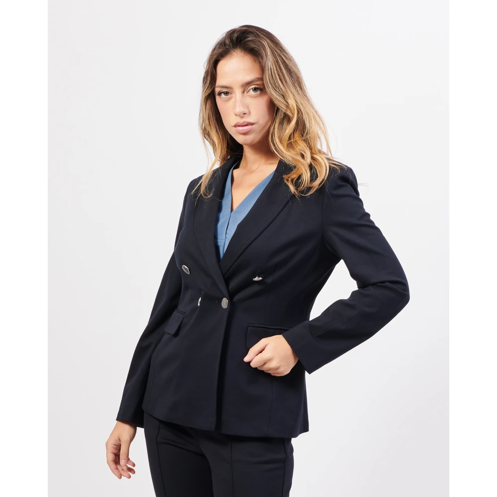 Gerry Weber Blauwe Jassen voor Vrouwen Blue Dames