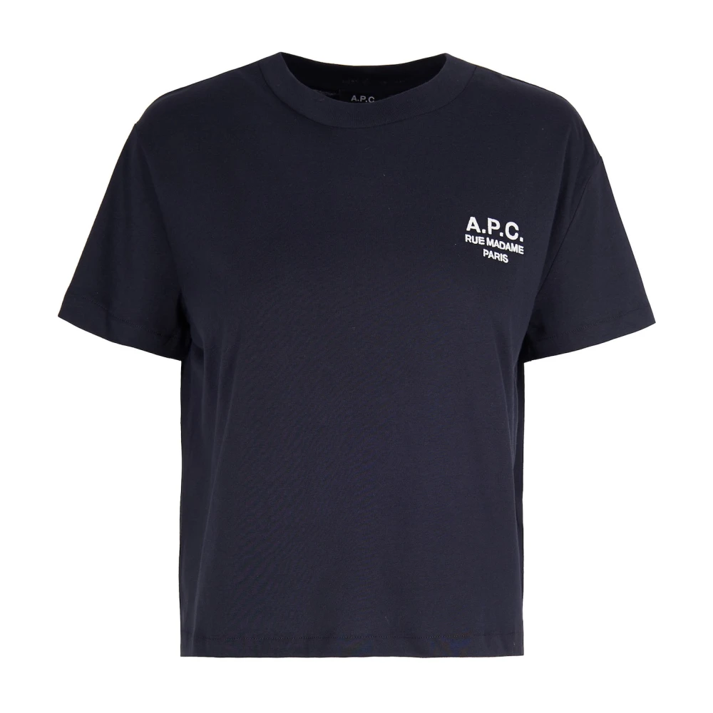 A.p.c. Women's Blue T-Shirts, S, Boxy Petit Vpc T-Shirt