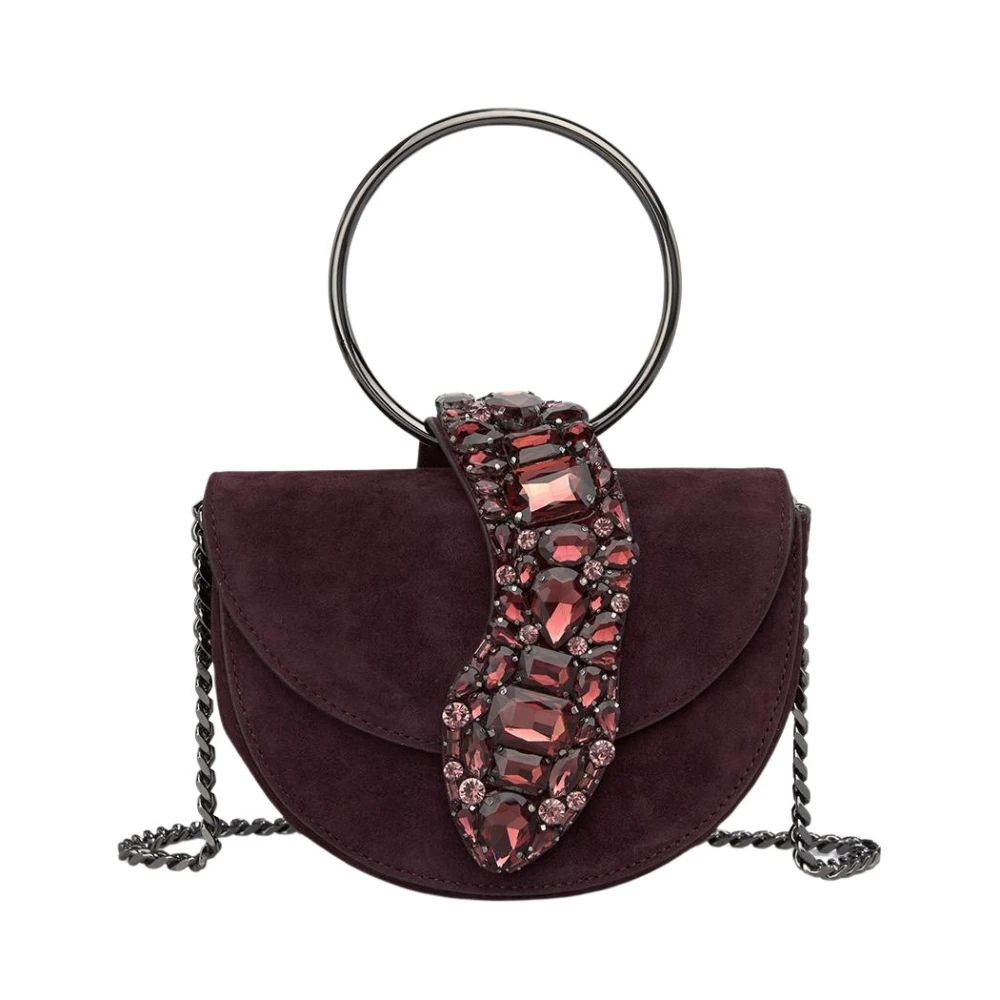 Alma en Pena Slangen handtas Purple Dames