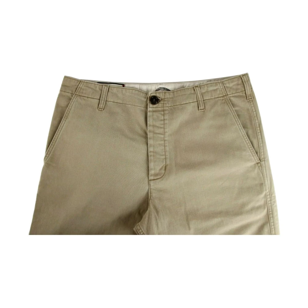 Gucci Lichtbruine Gewassen Katoenen Broek Beige Heren