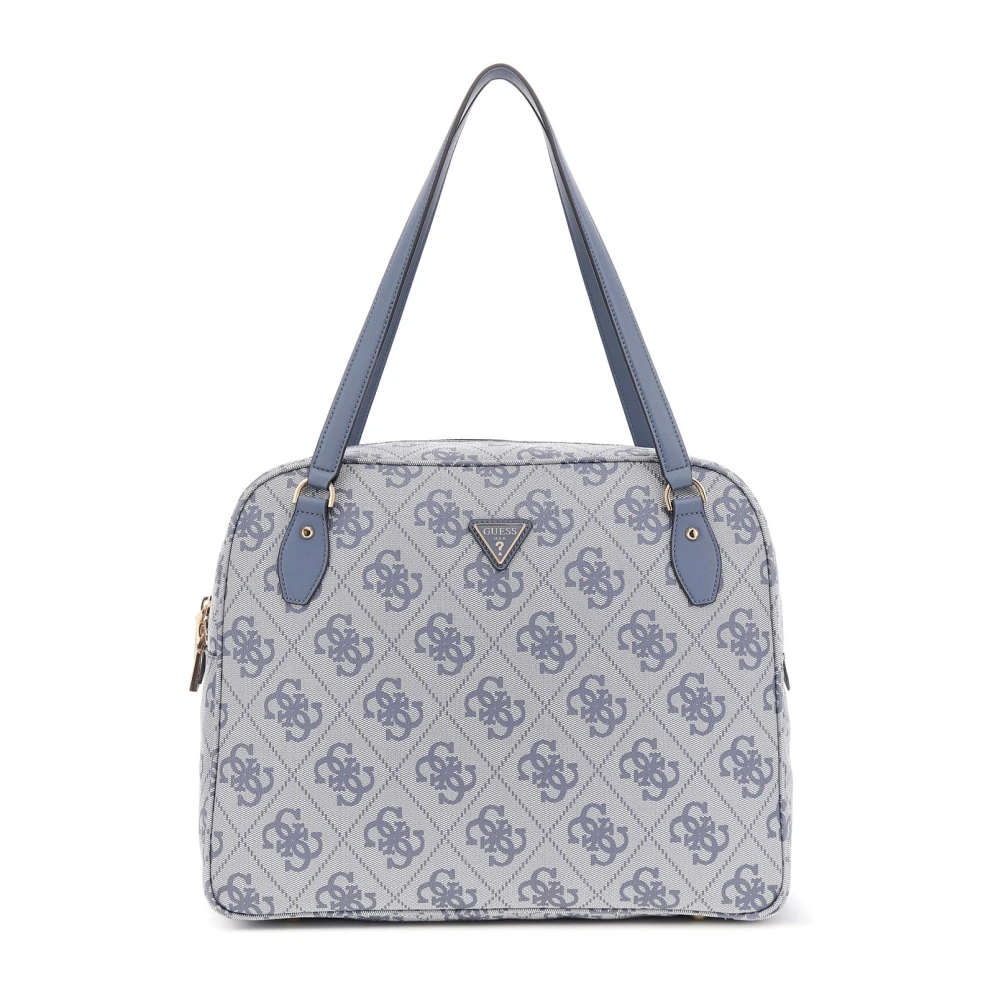 Guess Blue Slate Toiletry Train Bag - Female - Handbags - One Size - Bags