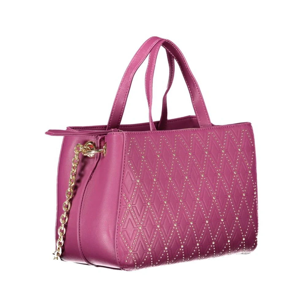 Valentino by Mario Valentino Stijlvolle Handtas met Kettingriem Purple Dames