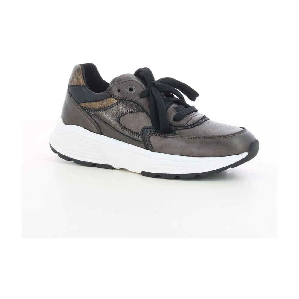 Xsensible Bronzen Modieuze Sneakers voor Vrouwen Gray Dames