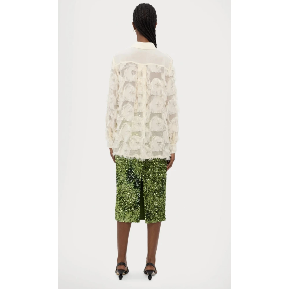 Marella Gele Casual Overhemden Yellow Dames