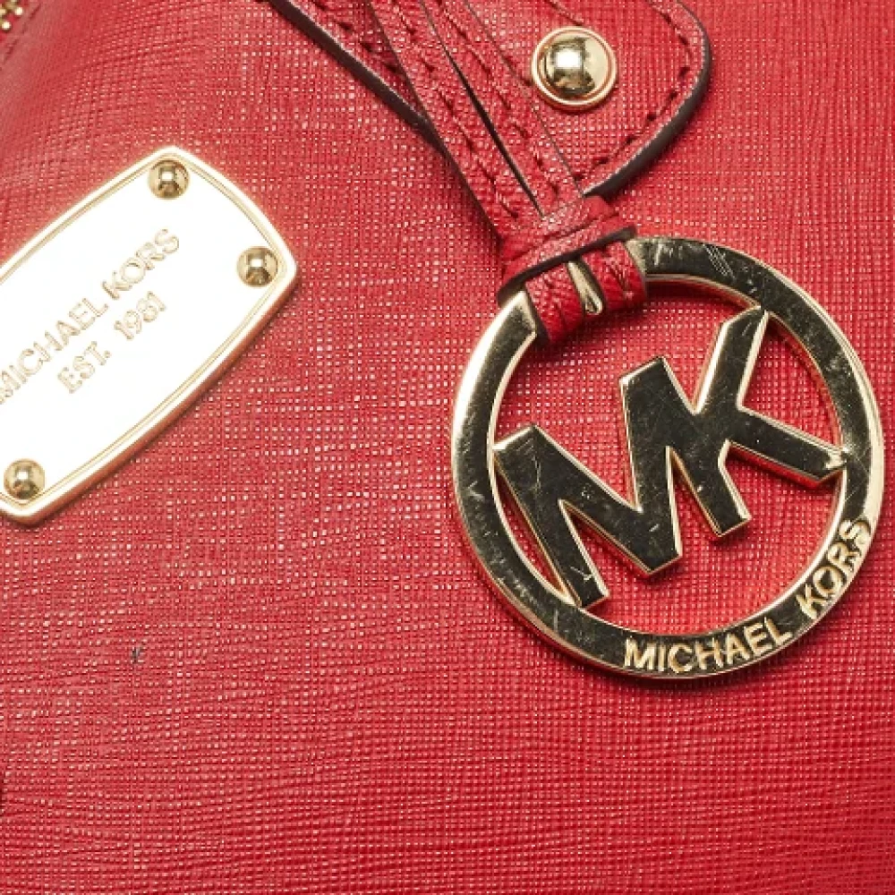 Michael Kors Pre-owned Leather handbags Red Dames