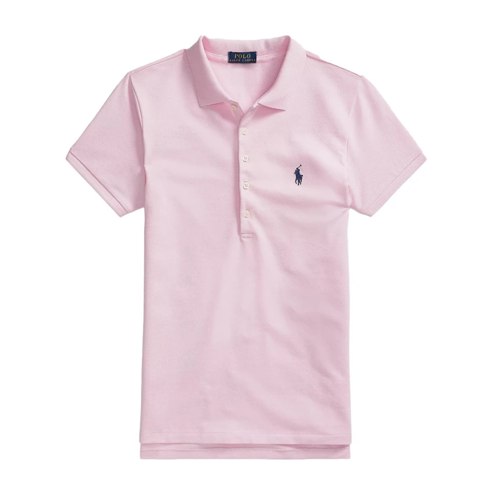 Ralph Lauren Klassieke Polo Slim Shirt Pink Dames
