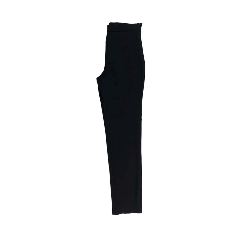 Max Mara Jersey Scuba Broek Black Dames