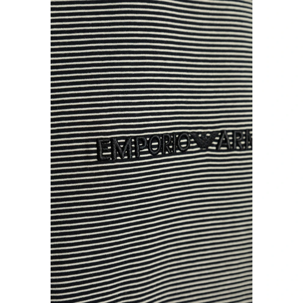 Emporio Armani T-shirt met logo Black Heren