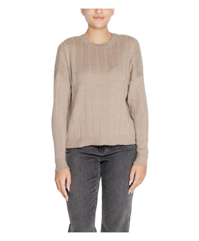 pull-beige-col-rond-automne-hiver