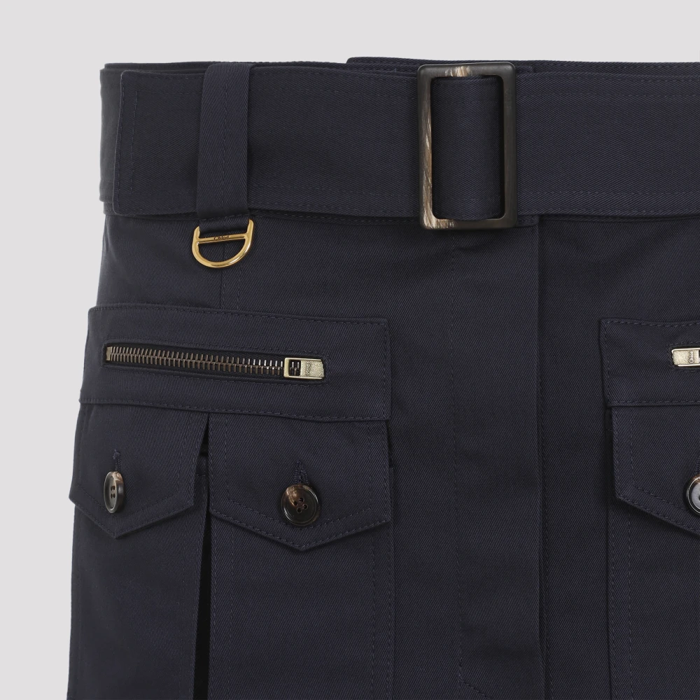 Chloé Blauwe Rokken voor Vrouwen Aw24 Blue Dames