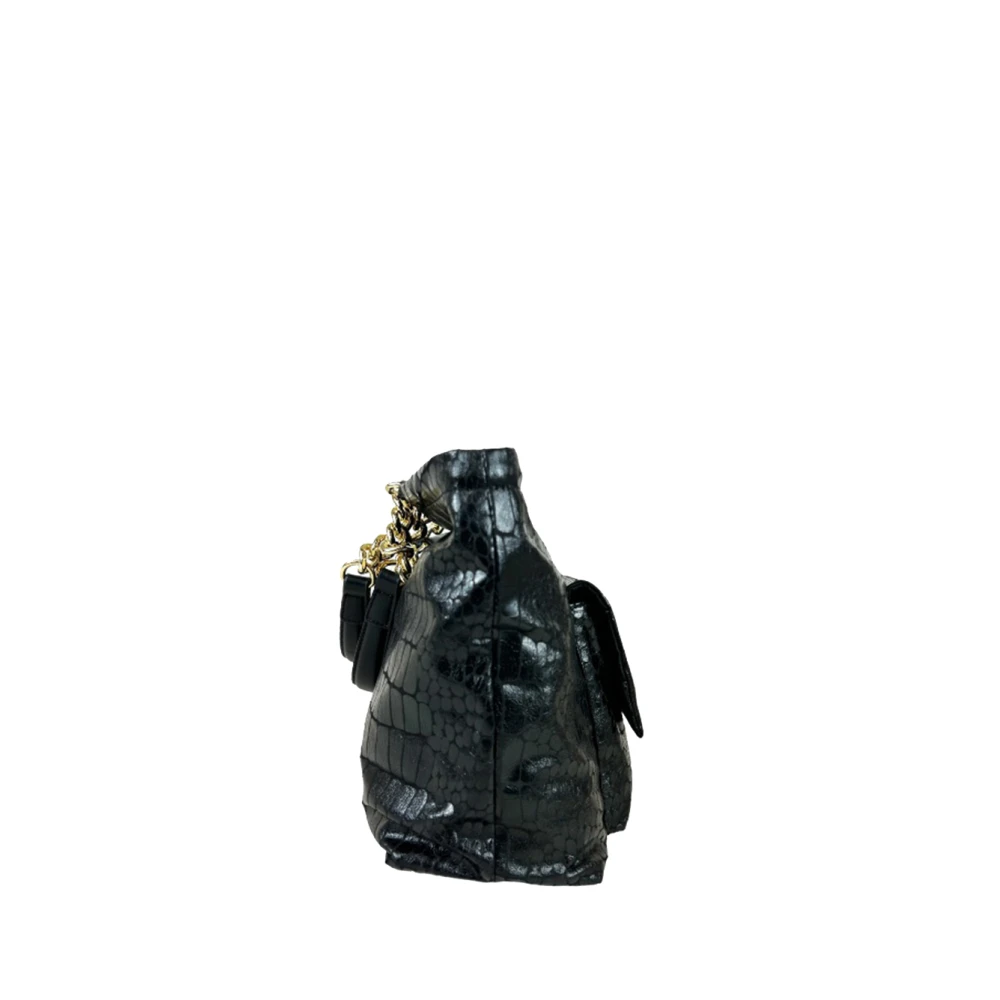 Moschino Zwarte Shopper Tas Stijlvol Glamour Black Dames