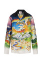 chemise-en-soie-a-manches-longues-multicolore