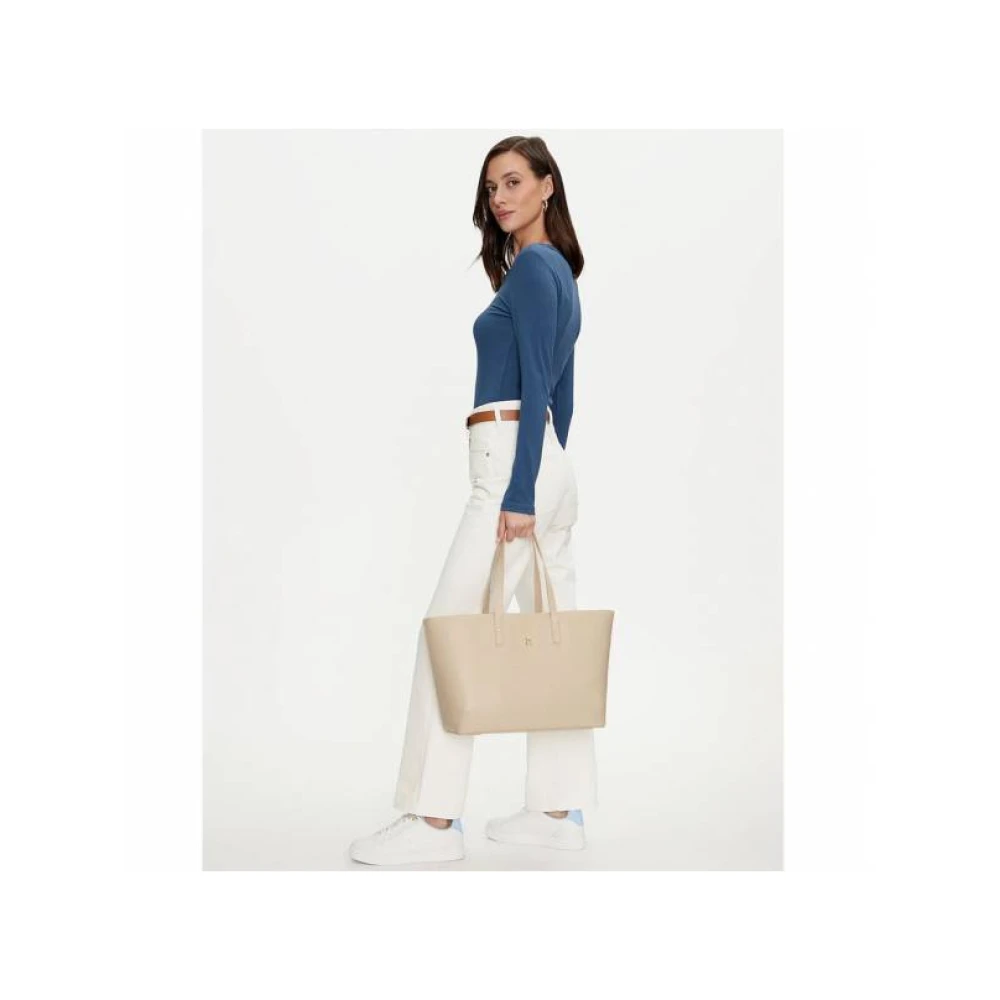Tommy Hilfiger Stijlvolle Borse Tas Beige Dames