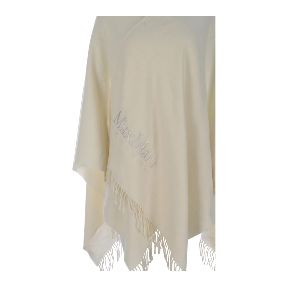 Max Mara Witte Mantel Mantella Martora Room White Dames