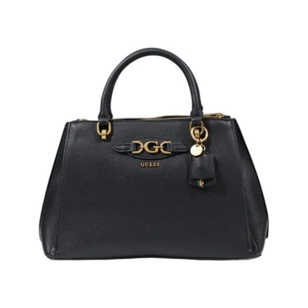 Guess Middelgrote Polyurethaan Handtas Black Dames