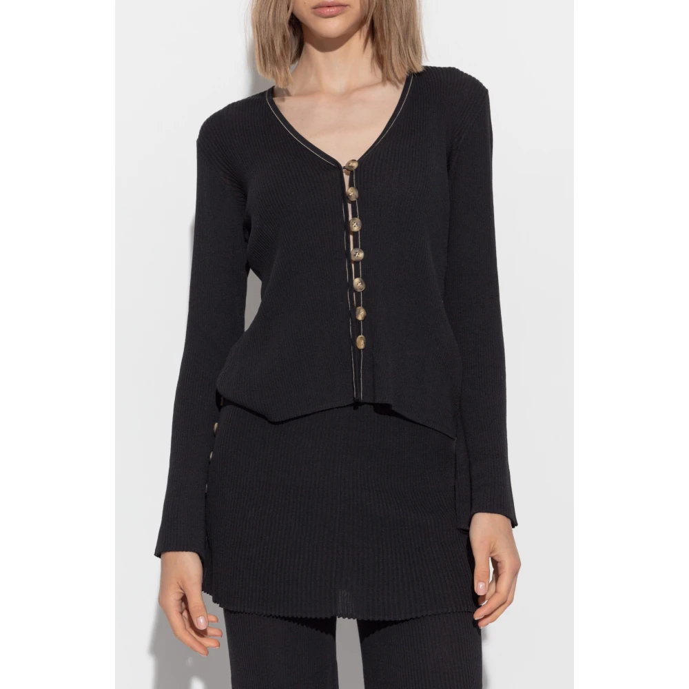 By Malene Birger Gestreepte Cardigan Cirella By Herenne Birger Black Dames