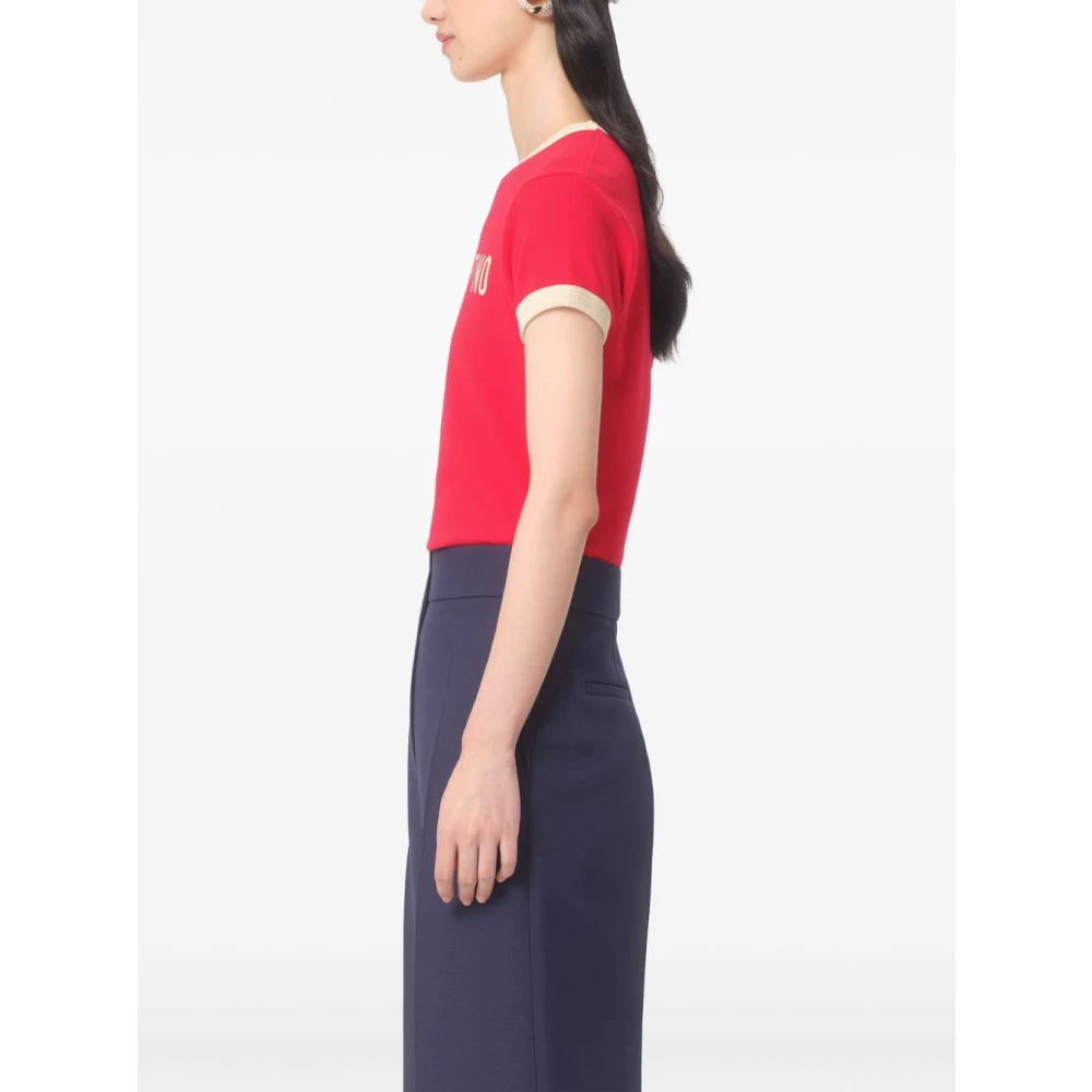 Valentino Garavani Rode T-shirt Dameskleding Red Dames