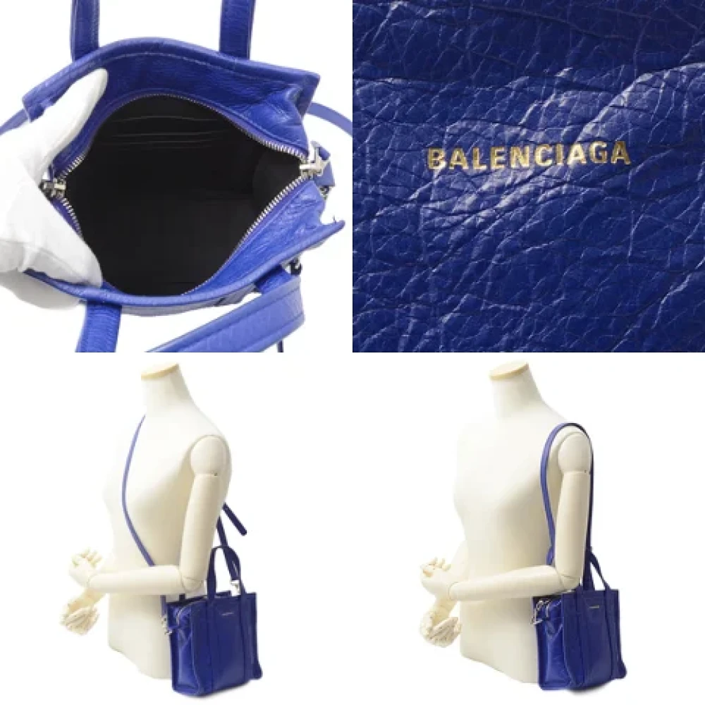 Balenciaga Vintage Pre-owned Leather handbags Blue Dames