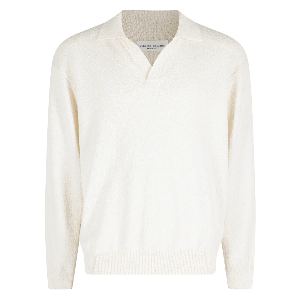Roberto Collina Beige Polo Ml Comfy Fit