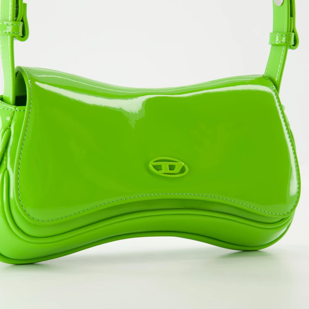 Diesel Glanzende Vert Clutch Lente-Zomer 2025 Green Dames