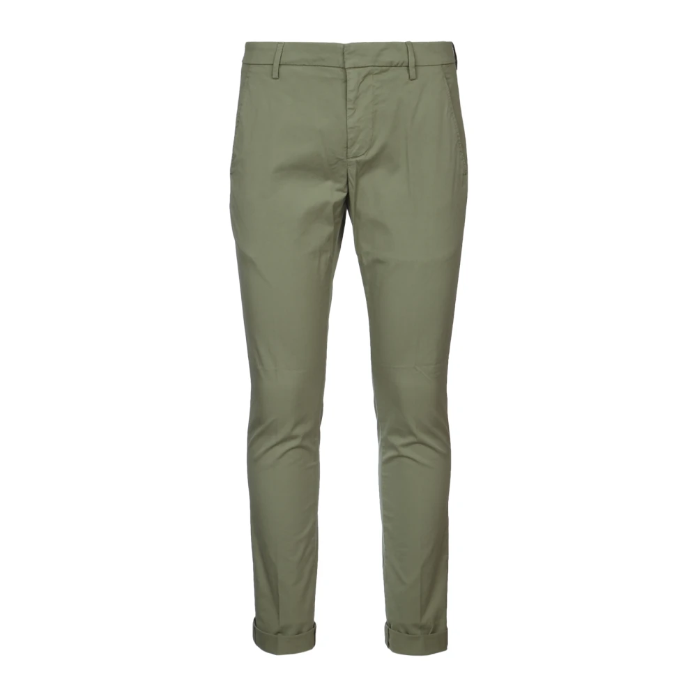 Dondup Men's Green Chinos, W29, Gaubert Trousers