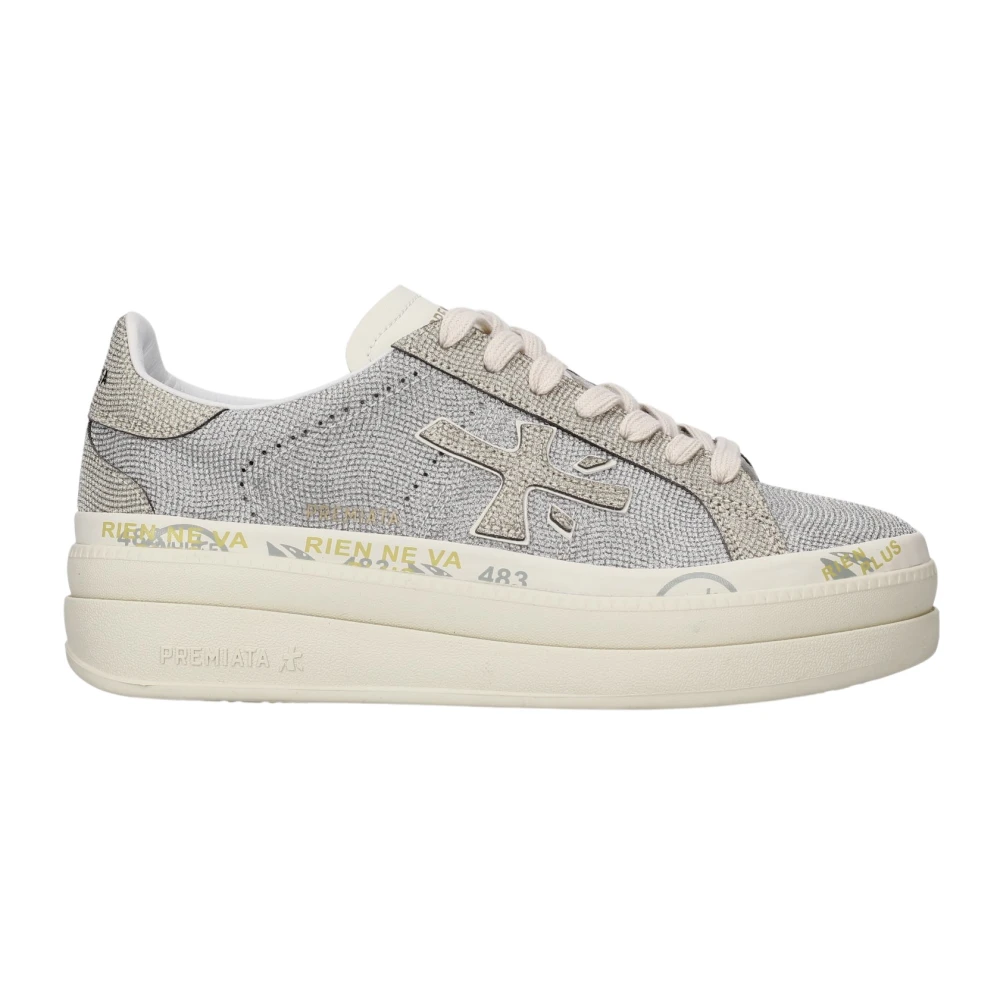 Premiata Claudia Platform Sneaker Dames Schoenen Grijs